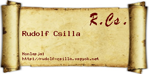 Rudolf Csilla névjegykártya