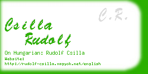 csilla rudolf business card
